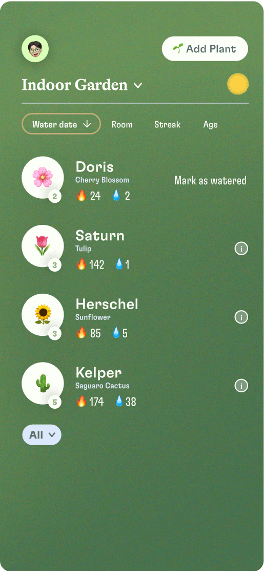 Indoor Garden App Screenshot